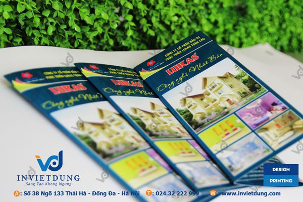 Mẫu tờ rơi A4 gấp 3 sơn LUKAS